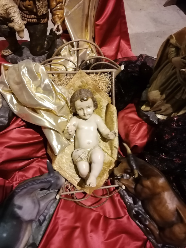Detalle del Niño Jesús del Belén de San Vicente